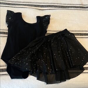 Black Starry Kids Costume Set